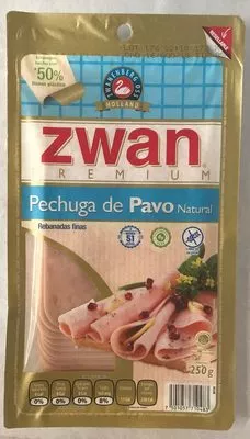 Pechuga de pavo natural Zwan Zwan 250 g, code 7501057710483