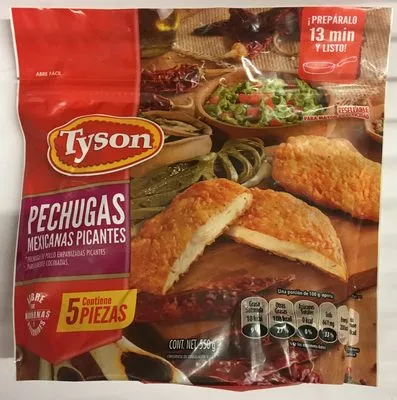 Pechugas Mexicanas Picantes Tyson 550 g, code 7501100648121