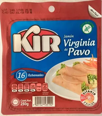 Kir Virginia de Pavo Qualitia 250 g, code 7501147535194