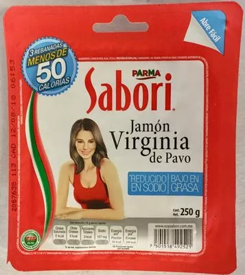 Parma Sabori Jamón Virginia de pavo Parma 250 g, code 7501518492521