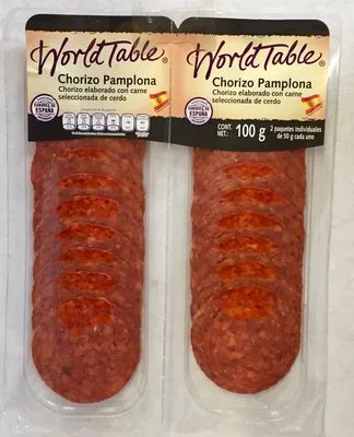 CHORIZO PAMPLONA WORLD TABLE 100 g, code 7501791639675