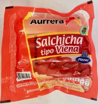 Aurrera salchicha tipo viena Aurrera 833 g, code 7501791661270