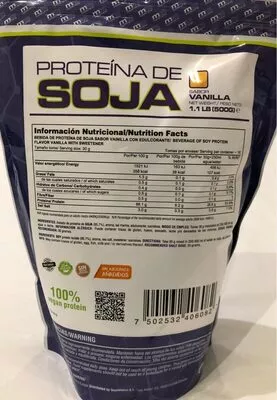 Proteína de soja, sabor vainilla  , code 7502532406082