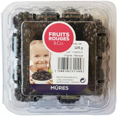 Mûres Fruits Rouges & Co. 125 g, code 7506166311446