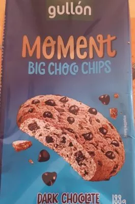 Moment Big Choco Chips Dark Chocolate Gullón, Moment 188 g, code 75236809