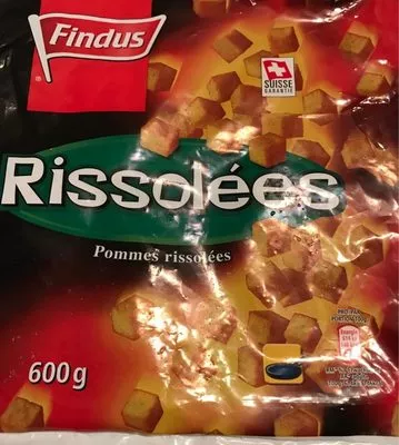 Pommes rissolées Findus , code 7610026121769