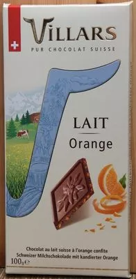 Chocolat Lait Orange Villars 100 g, code 7610036002768