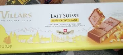 Lait suisse maïs croustillant Villars , code 7610036013337