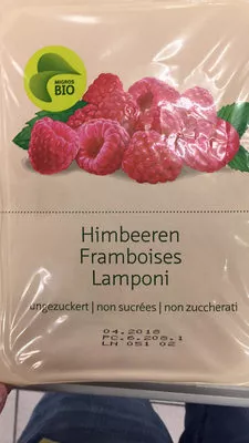 Framboises non sucrées Migros Bio,  Migros 300 g, code 7610200306906