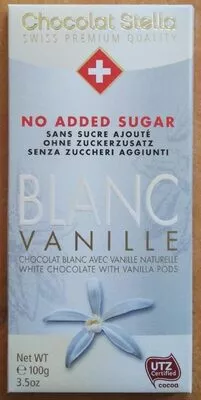 Blanc vanille no added sugar Chocolat Stella , code 7610202336055