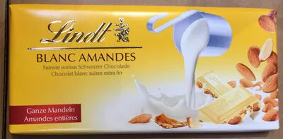 Blanc Amandes Chocolat blanc suisse extra fin Lindt 100 g, code 7610400070393