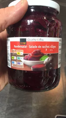 Salade de racines rouges Coop 480 g, code 7610800027874