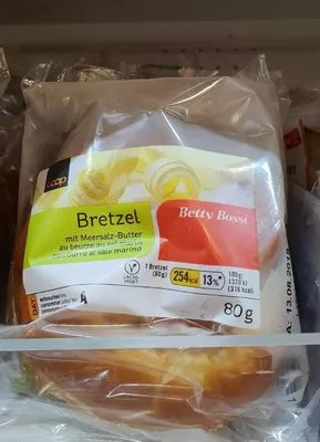 Bretzel au beurre au sel marin Betty Bossi 80g, code 7610807160000