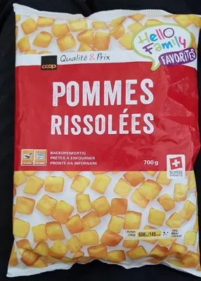 Pommes rissolées coop 700 g, code 7610809121979