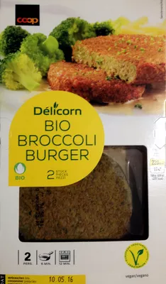 Bio Broccoli Burger Delicorn, Coop 200 g, code 7610818199372