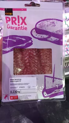 Salami feinkörnig Coop prix garantie 230 g, code 7610818365425