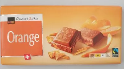 Chocolat au lait - Orange Coop,  Schweizer 100 g, code 7611654452287