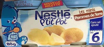 P'tit pot Les Minis Pomme de Terre Nestlé 2 * 80 g (160 g), code 7613034088598