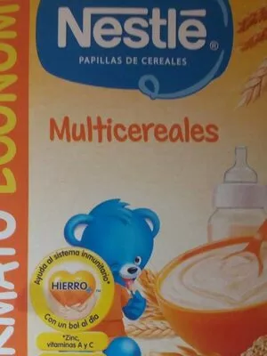 Papilla de cereales Multicereales Nestlé , code 7613034331861