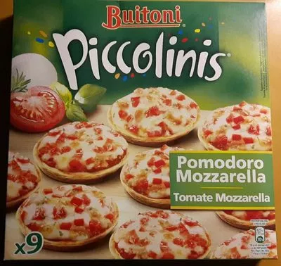 Piccolinis Pomodoro Mozzarella Buitoni 270 g, 9 pizza de 30 g, code 7613034377104