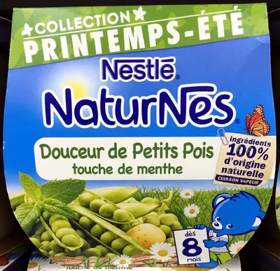 NaturNes Douceur de Petits Pois touche de menthe Nestlé 2 * 200 g, code 7613034484222