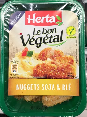 Le bon Végétal Nuggets Soja & Blé Herta 200 g, code 7613035695078