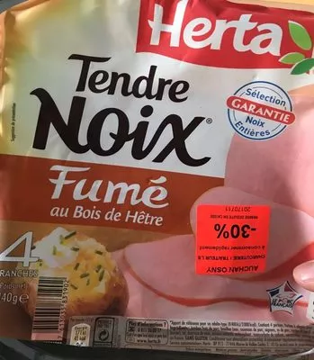 Tendre noix fumé au bois de hêtre Herta, Tendre noix 140 g, code 7613035831902