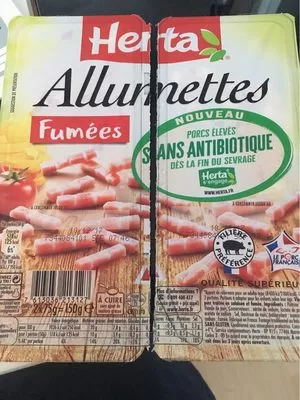 Allumettes fumees Herta 150 g (2x75 g), code 7613036213127