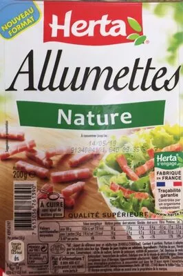 Allumettes Nature herta 208 g, code 7613036761390