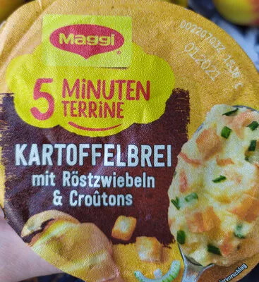 5 Minuten Terrine Kartoffelbrei mit Röstzwiebeln Croûtons Maggi 56 g, code 7613037639780