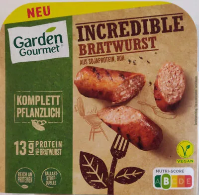 Incredible Bratwurst Garden Gourmet 180, code 7613038419176