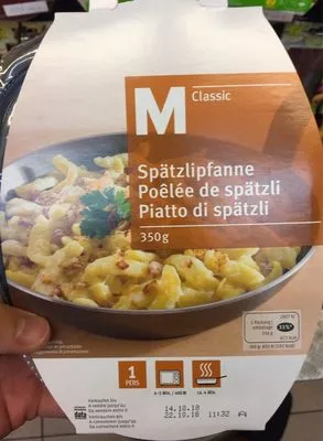 Poêlée de spätzli M-Classic, Migros 350 g, code 7613269375906