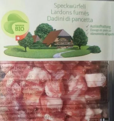 Lardons fumés Bio Micarna 120 g, code 7613269477556