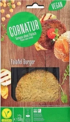 Falafel Burger Cornatur, Migros 150 g, code 7613269643852