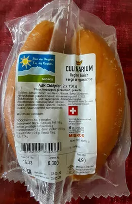 AsR Chlöpfer Migros, Culinarium 2 x 150 g, code 7613269664284