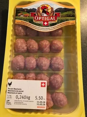 Meatballs de poulet OPTIGAL 240 g, code 7613269749196