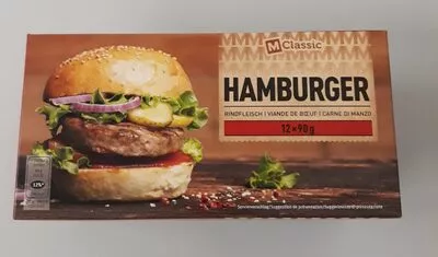 Hamburger de boeuf  12 x 90 g, code 7613312247822