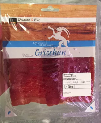 Viande des Grisons Coop 100 g, code 7613331793294