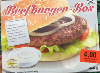 Beef burger-Box  460 g, code 7613356189690