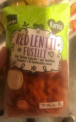 Karma Red Lentil Fusilli Coop,  Coop (Karma) 300g, code 7613356497894