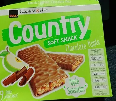 Country soft snack Chocolate Apple Qualité & Prix 9 pièces, code 7613413712632