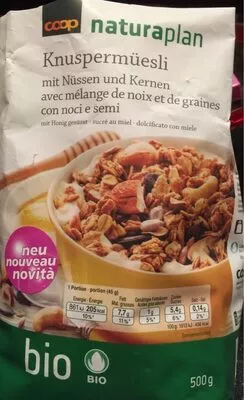 Müesli avec mélange noix et graines Naturaplan 500g, code 7613413939060