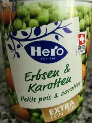 Petits pois & carottes Hero 260 g, code 7614200009102