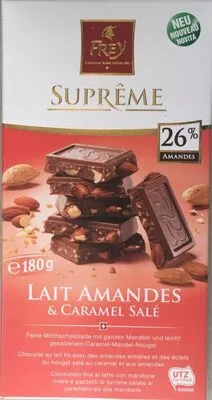 LAIT AMANDES ET CARAMEL SALÉ Frey, Migros 180 g, code 7616500664890