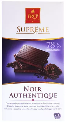 Suprême Noir Authentique Migros, Frey 100 g, code 7616500904842