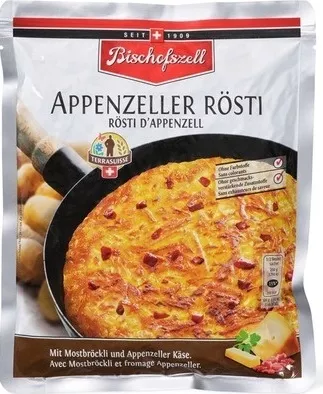 Appenzeller Rösti Bischofszell, Migros 400 g, code 7616800836645