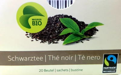 Thé noir Migro Bio,  Migros Bio 40 g, code 7617027026215