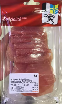 Jambon Cru des Grisons Migros 97 g, code 7617027805650