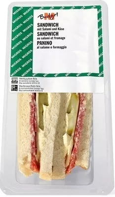 Sandwich au salami M-Budget 165 g, code 7617027916417