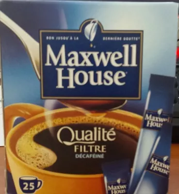 Qualité Filtre décaféiné Maxwell house 45g (25 sticks), code 7622210054036